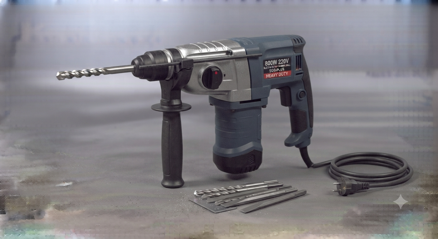 800W 220V Electric Rotary Hammer Drill Machine (SDS-Plus)