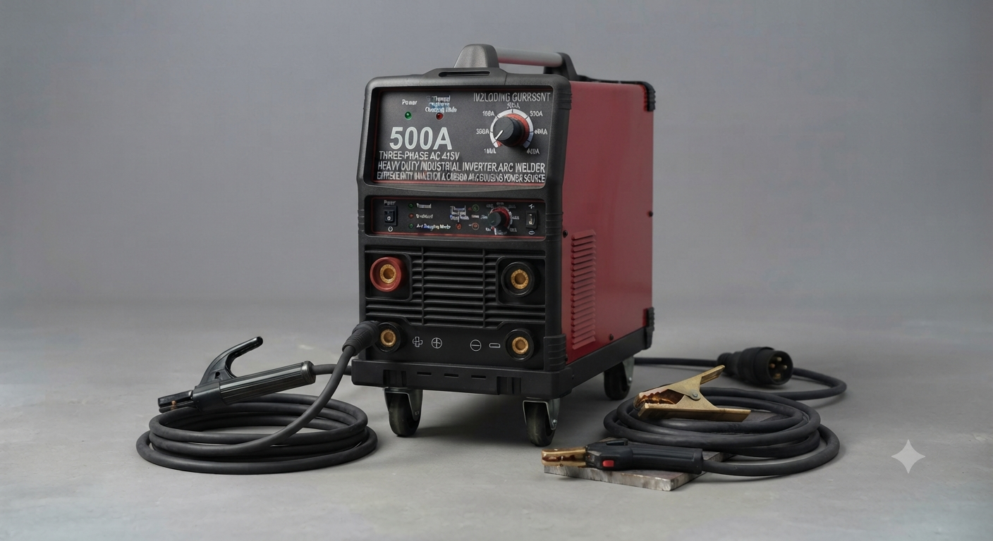 500A Three-Phase AC 415V Heavy Industrial Inverter ARC Welding Machine (Extreme Duty MMA / Stick & Carbon Arc Gouging Power Source)